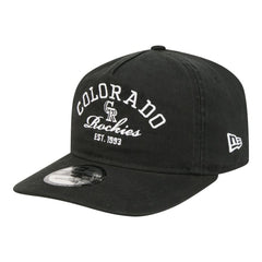 Colorado Rockies Stacked 19TWENTY Adjustable Hat Black