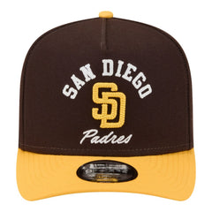 San Diego Padres Arched A-Frame 9FIFTY Adjustable Hat Brown/Gold