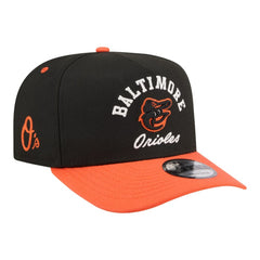 Baltimore Orioles Arched A-Frame 9FIFTY Adjustable Hat Black/Orange