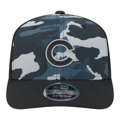 Chicago Cubs Tonal Camo 9SEVENTY Stretch-Snap Hat Black