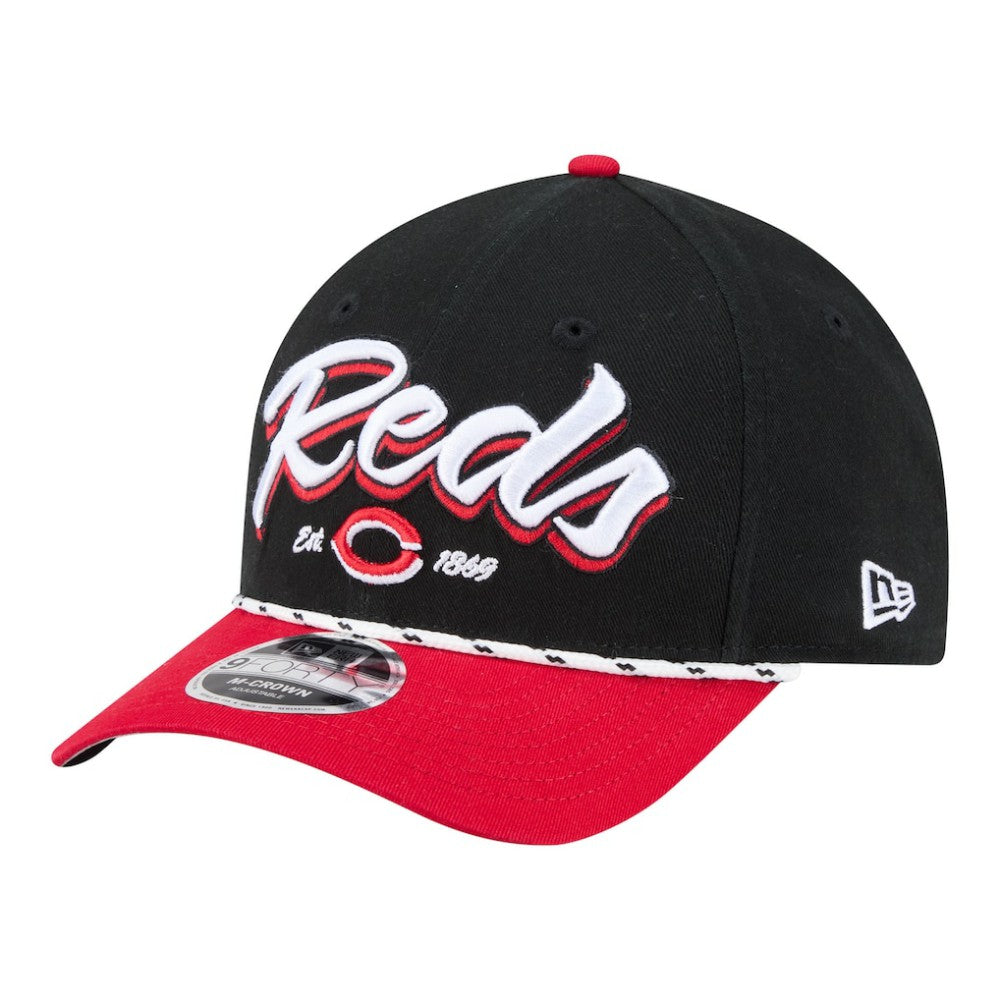 Cincinnati Reds Team Loyal 9FORTY M-Crown Adjustable Hat Black/Red