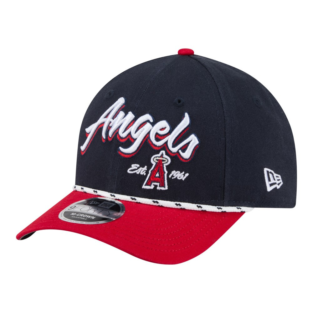 Los Angeles Angels Team Loyal 9FORTY M-Crown Adjustable Hat Navy/Red
