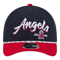 Los Angeles Angels Team Loyal 9FORTY M-Crown Adjustable Hat Navy/Red