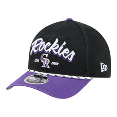 Colorado Rockies Team Loyal 9FORTY M-Crown Adjustable Hat Black/Purple