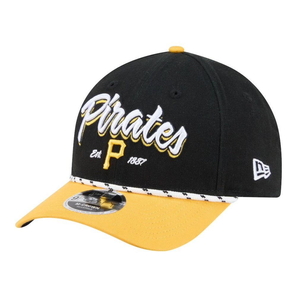 Pittsburgh Pirates Team Loyal 9FORTY M-Crown Adjustable Hat Black/Gold