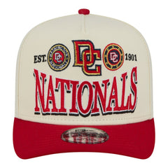 Washington Nationals Throwback Tri-Hit A-Frame 9FIFTY Adjustable Hat Cream