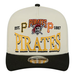Pittsburgh Pirates Throwback Tri-Hit A-Frame 9FIFTY Adjustable Hat Cream