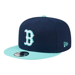Boston Red Sox Two-Tone Color Pack 9FIFTY Snapback Hat Navy/Turquoise