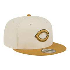Cincinnati Reds 2-Tone Color Pack 9FIFTY Snapback Hat Light Beige/Khaki