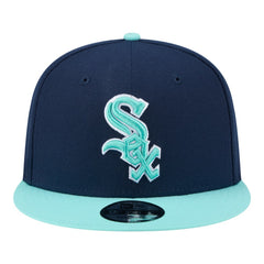 Chicago White Sox Two-Tone Color Pack 9FIFTY Snapback Hat Navy/Turquoise
