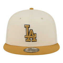 Los Angeles Dodgers 2-Tone Color Pack 9FIFTY Snapback Hat Light Beige/Khaki