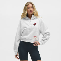 Arizona Cardinals lululemon Women's Scuba Oversized Half-Zip Hoodie - Heathered Core Ultra Light Grey discount