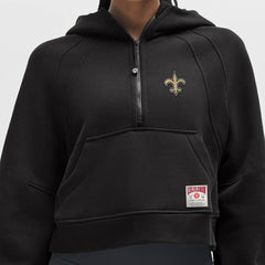 New Orleans Saints lululemon Women's Scuba Oversized Half-Zip Hoodie - Black cheap