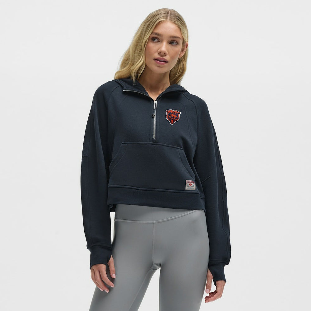 Chicago Bears lululemon Women's Scuba Oversized Half-Zip Hoodie - True Navy for sale
