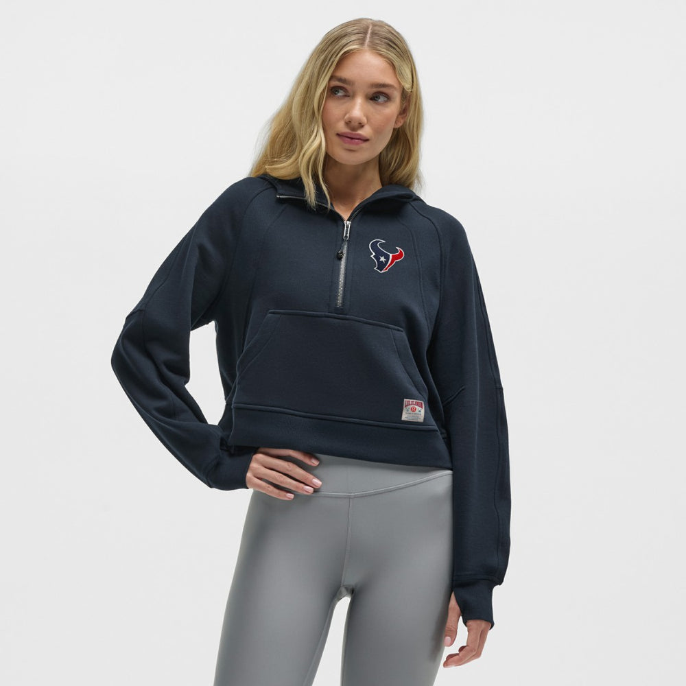 Houston Texans lululemon Women's Scuba Oversized Half-Zip Hoodie - True Navy online