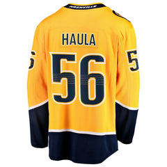 Erik Haula Nashville Predators Fanatics Home Breakaway Jersey - Gold Jerseys