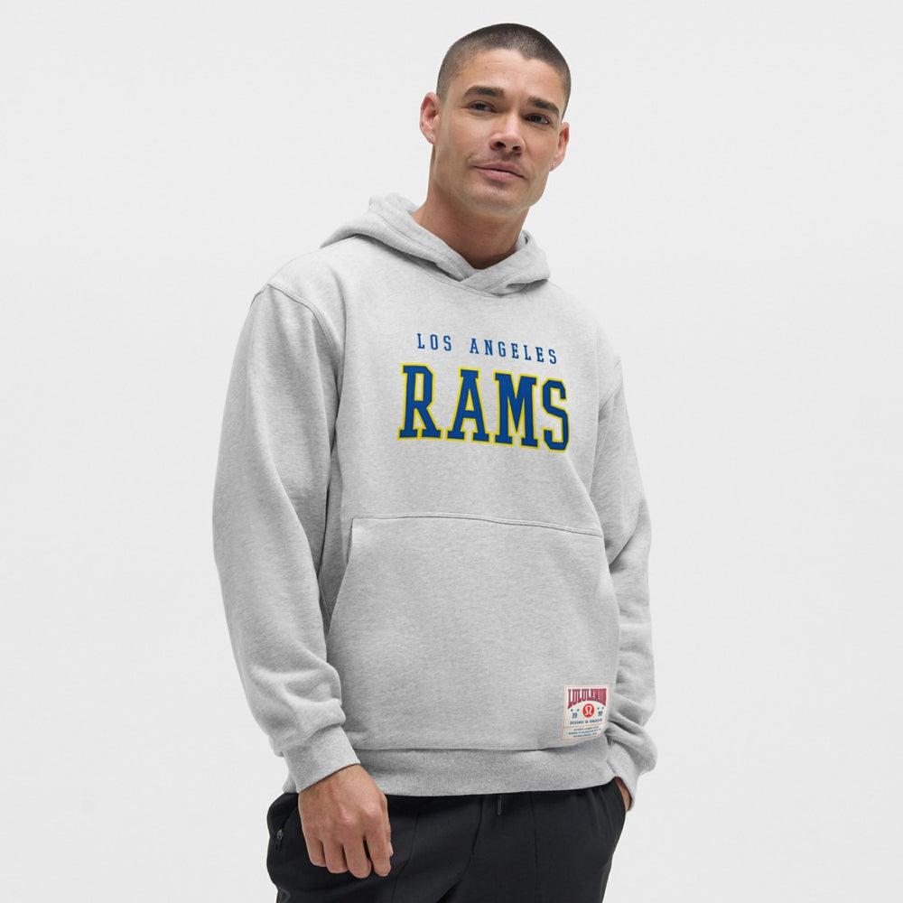 Los Angeles Rams lululemon Steady State Pullover Hoodie - Heathered Silver Drop for sale