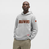 Cleveland Browns lululemon Steady State Pullover Hoodie - Heathered Silver Drop on sale