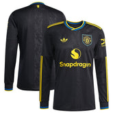 Manchester United 2025/26 Third Replica Long Sleeve Jersey - Black for sale