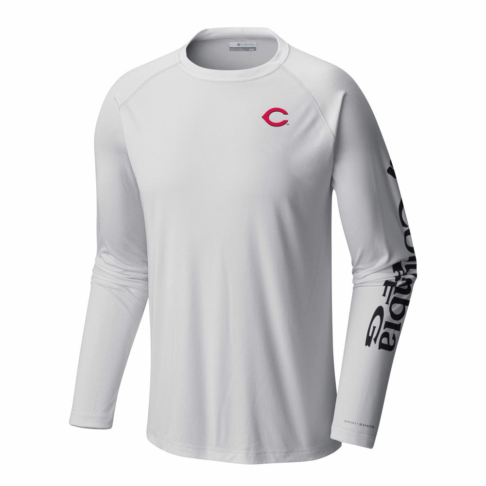 Cincinnati Reds Terminal Tackle Long Sleeve Shirt White