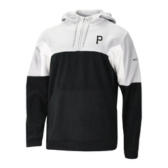 Pittsburgh Pirates Men's Lodge Fleece Quarter-Zip Hoodie Black