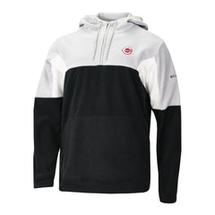 Cincinnati Reds Men's Lodge Fleece Quarter-Zip Hoodie Black