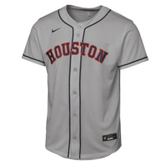 Jose Altuve Houston Astros Youth Road Replica Jersey Gray