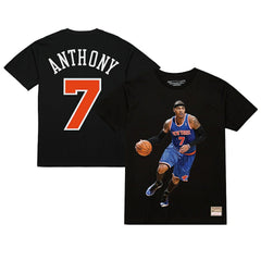 Carmelo Anthony New York Knicks Male Adult Black NBA ULTIMATE PLAYER NUMBER TEE cheap