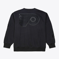 Philadelphia Flyers Mitchell & Ness Phantom Fleece Crew Neck Sweatshirt - Black Sweatshirts