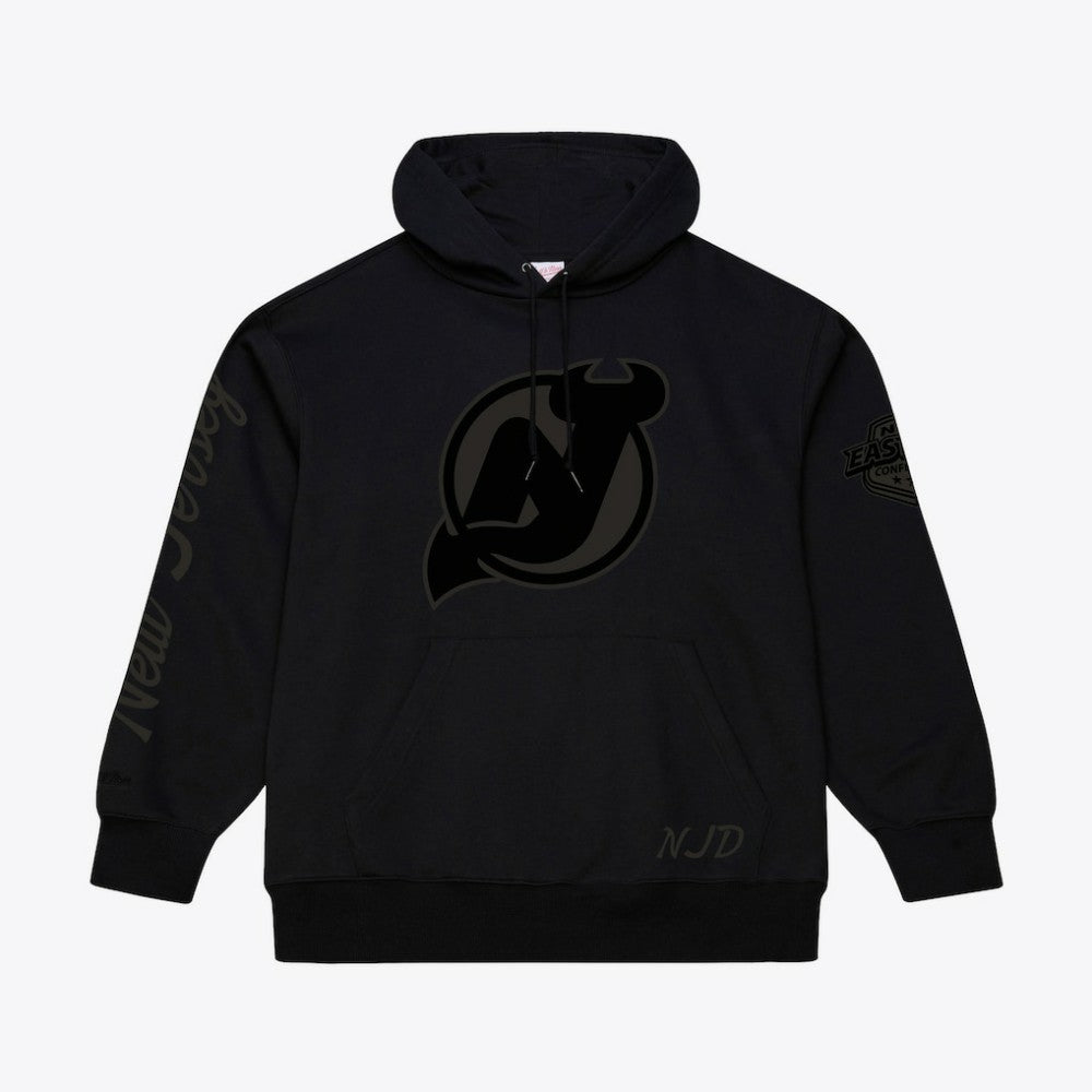 New Jersey Devils Mitchell & Ness Phantom Fleece Hoodie - Black Jerseys
