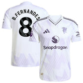 Bruno Fernandes Manchester United 2025/26 Away Player Jersey - White shop