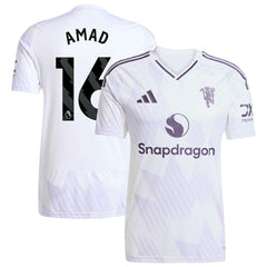 Amad Diallo Manchester United 2025/26 Away Replica Player Jersey - White sale