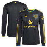 Manchester United 2025/26 Third Long Sleeve Jersey - Black discount