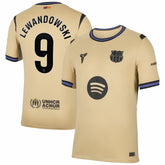 Robert Lewandowski Barcelona 2025/26 Away Stadium Replica Jersey - Gold cheap