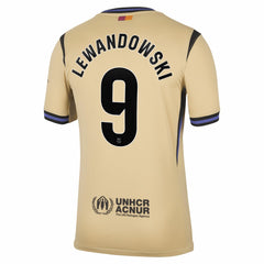 Robert Lewandowski Barcelona 2025/26 Away Stadium Replica Jersey - Gold cheap
