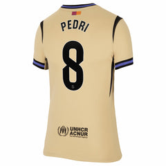 Pedri Barcelona Women's 2025/26 Away Stadium Replica Jersey - Gold discount
