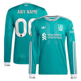 Liverpool 2025/26 Third Long Sleeve Custom Jersey - Green shop