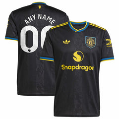 Manchester United 2025/26 Third Replica Custom Jersey - Black cheap