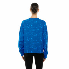 New York Knicks Women's Throwback Collection Mineral Wash Crewneck Sweatshirt - Blue sale