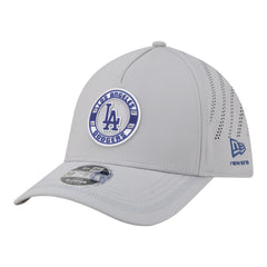 Los Angeles Dodgers Patch 39THIRTY A-Frame M-Crown Perforated Flex Hat Gray
