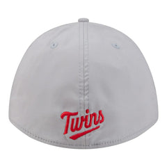 Minnesota Twins Patch 39THIRTY A-Frame M-Crown Perforated Flex Hat Gray