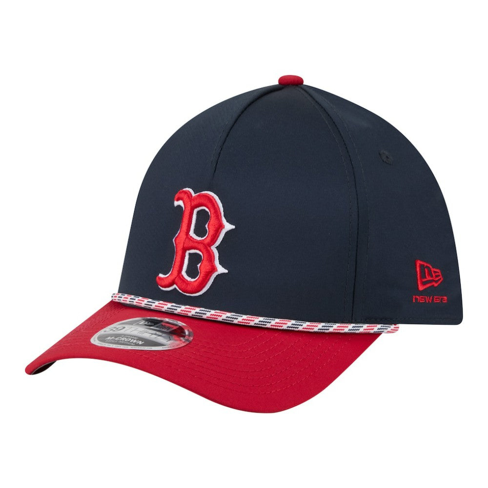 Boston Red Sox Rope M-Crown A-Frame 39THIRTY Flex Hat Navy/Red