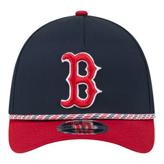 Boston Red Sox Rope M-Crown A-Frame 39THIRTY Flex Hat Navy/Red