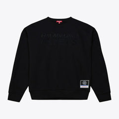 Philadelphia Flyers Mitchell & Ness Unisex Phantom Fleece Crew Neck Sweatshirt - Black Sweatshirts