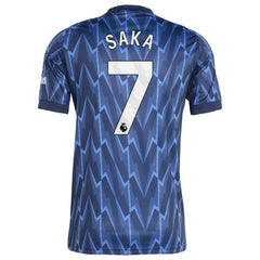 Bukayo Saka Arsenal 2025/26 Away Replica Player Jersey - Blue sale
