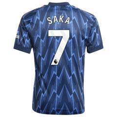 Bukayo Saka Arsenal Youth 2025/26 Away Replica Player Jersey - Blue on sale
