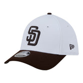San Diego Padres Youth Baseball 39THIRTY M-Crown Flex Hat White/Brown
