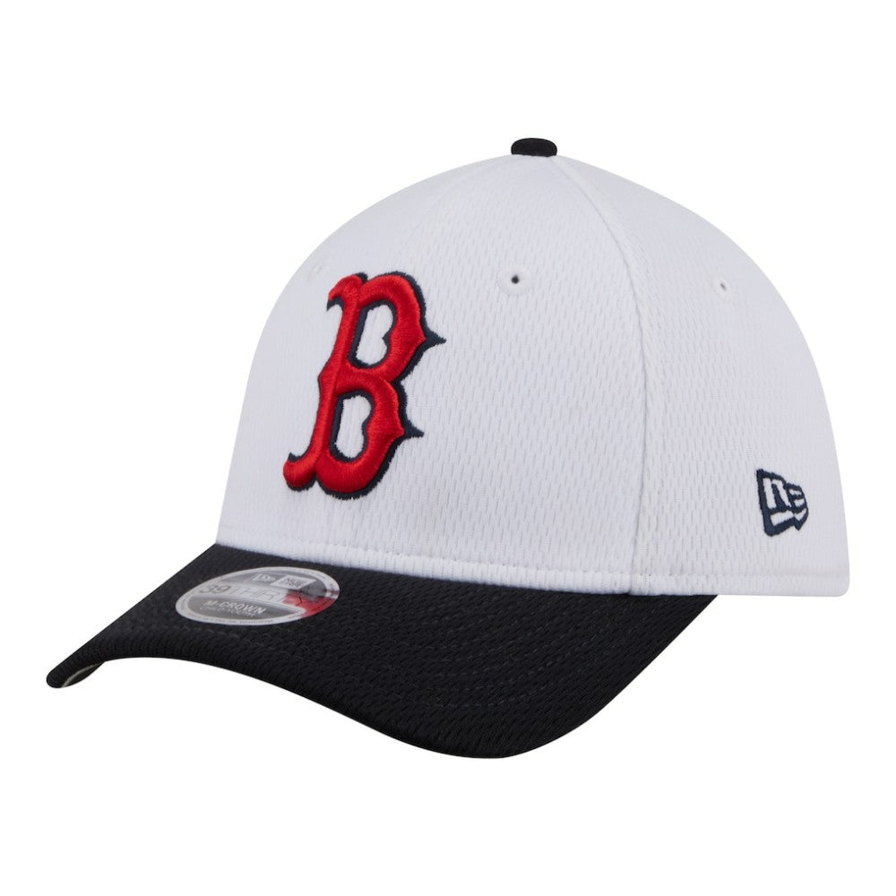 Boston Red Sox Youth Baseball 39THIRTY M-Crown Flex Hat White/Navy