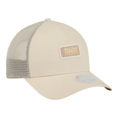 New York Yankees Women's Tonal Patch 9FORTY M-Crown A-Frame Trucker Adjustable Hat Light Beige