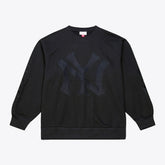 New York Yankees Phantom Fleece Crewneck Sweatshirt Black